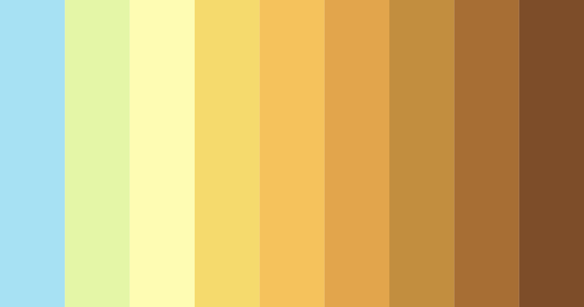 Download sunny serenity color palette PNG image (landscape)