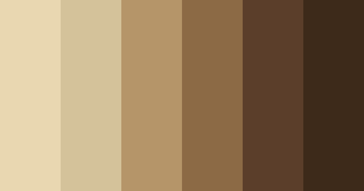 Download brown wood color palette PNG image (landscape)