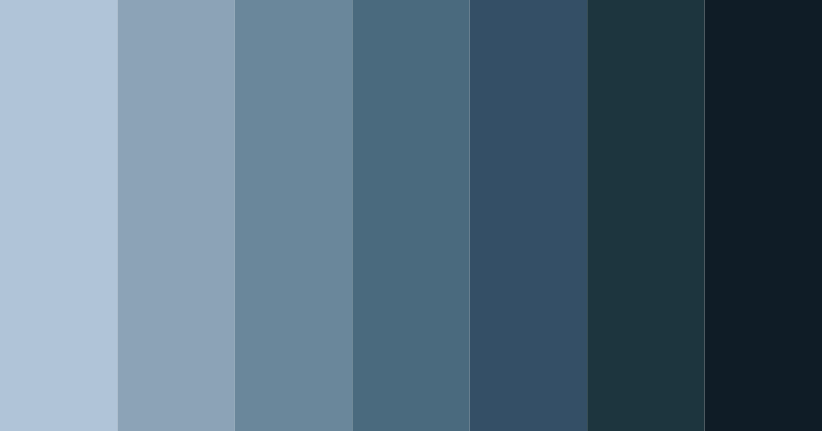 Download shades of grey blue color palette PNG image (landscape)