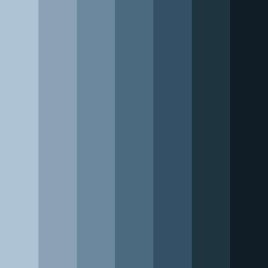Download shades of grey blue color palette PNG image (square)