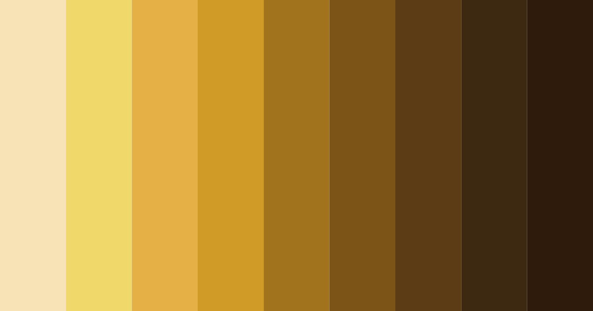 Download golden honey color palette PNG image (landscape)