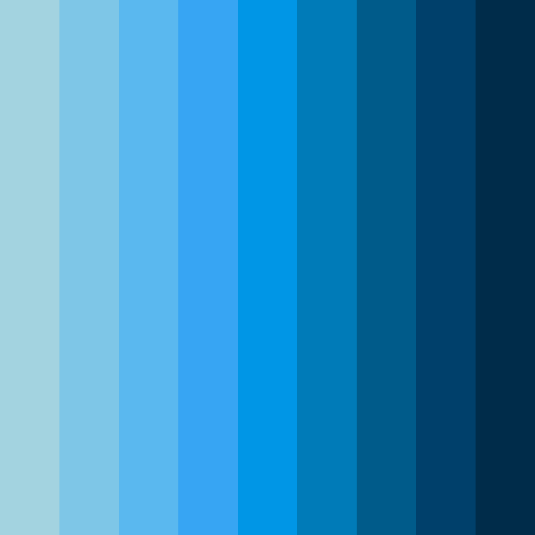 Download bright blue neon color palette PNG image (square)