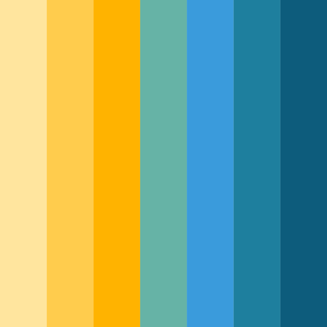 Download bright colorful hues color palette PNG image (square)