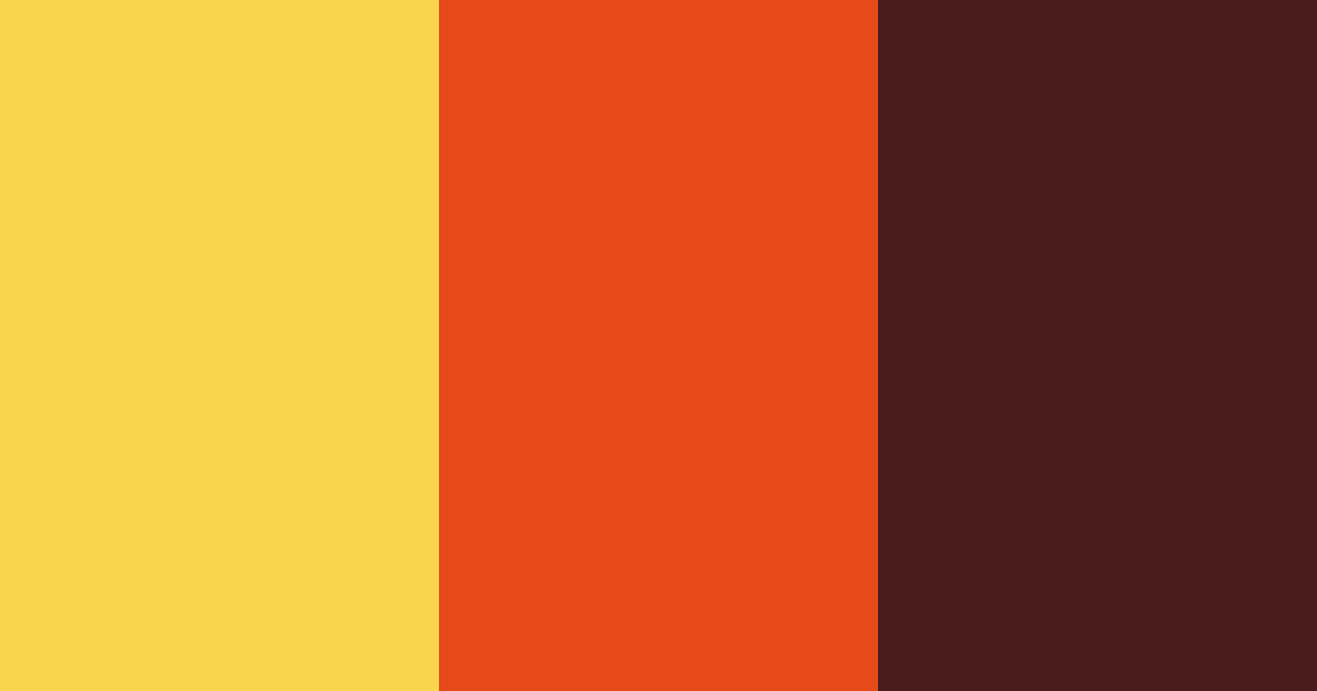 Download red and yellow fusion color palette PNG image (landscape)
