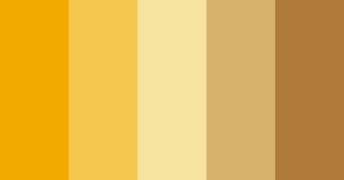 Download golden hues color palette PNG image (landscape)