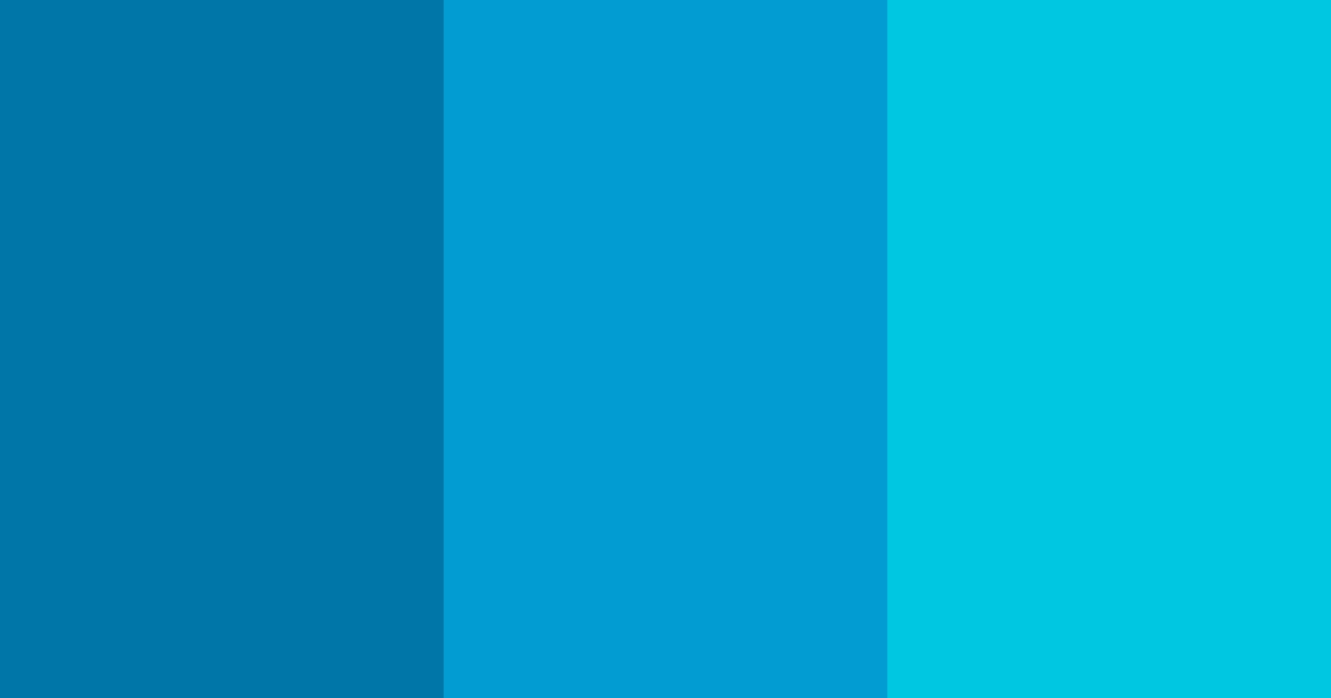 Download blue ocean color palette PNG image (landscape)