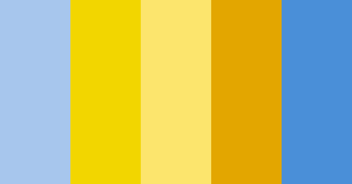 Download sunny azure dream color palette PNG image (landscape)