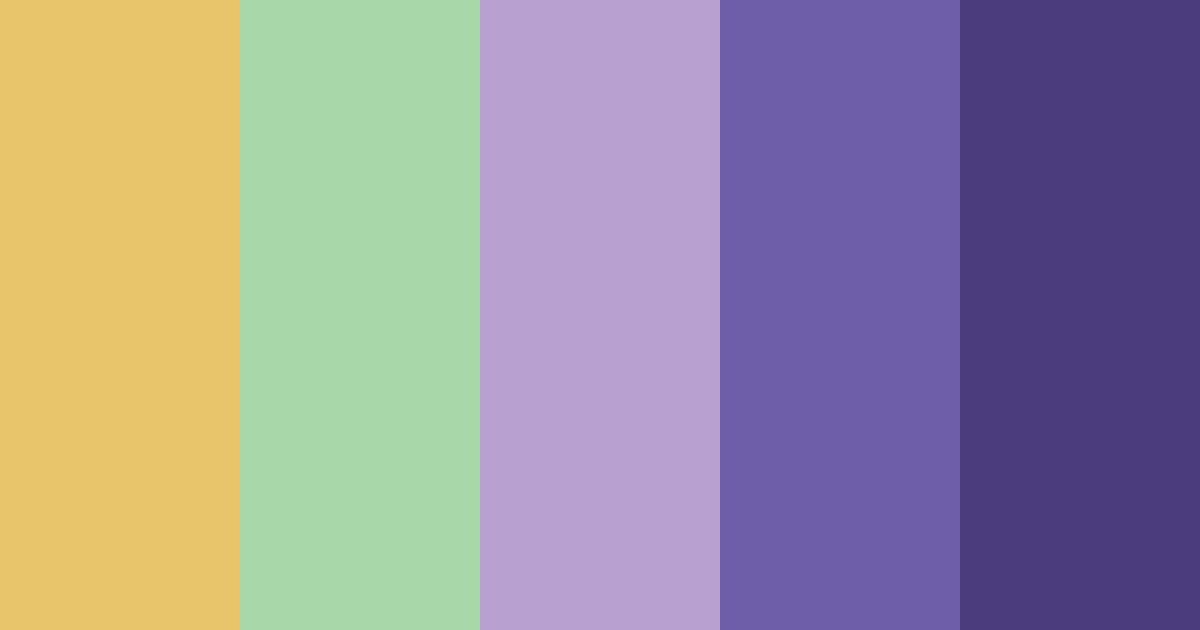 Download shades of green and purple color palette PNG image (landscape)
