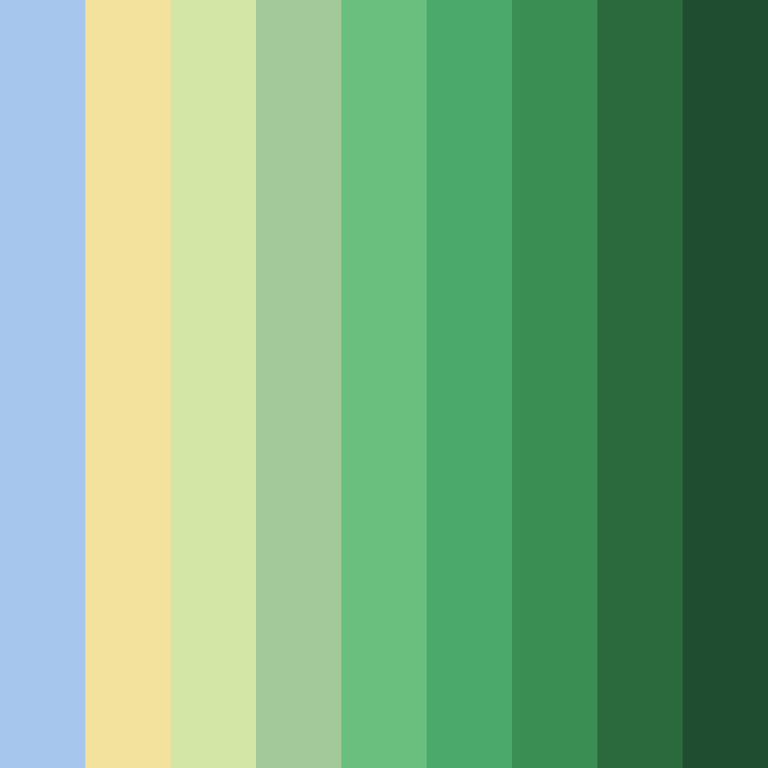 Download shades of blue green yellow color palette PNG image (square)