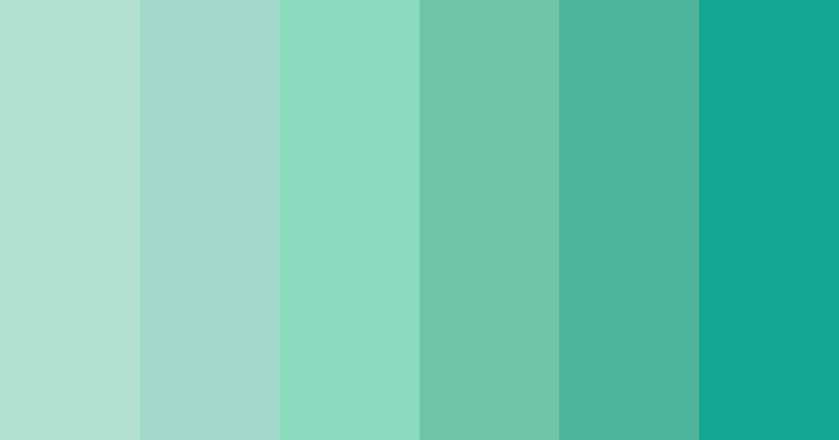Download teal beach color palette PNG image (landscape)
