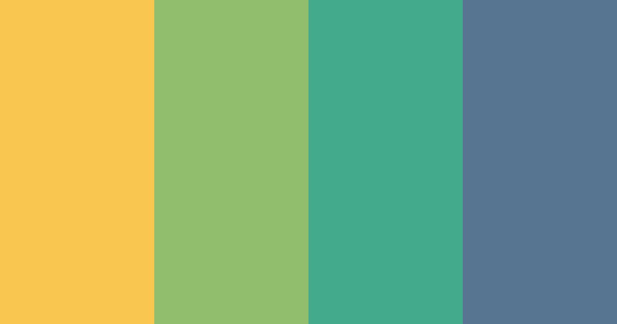 Download sunny green color palette PNG image (landscape)