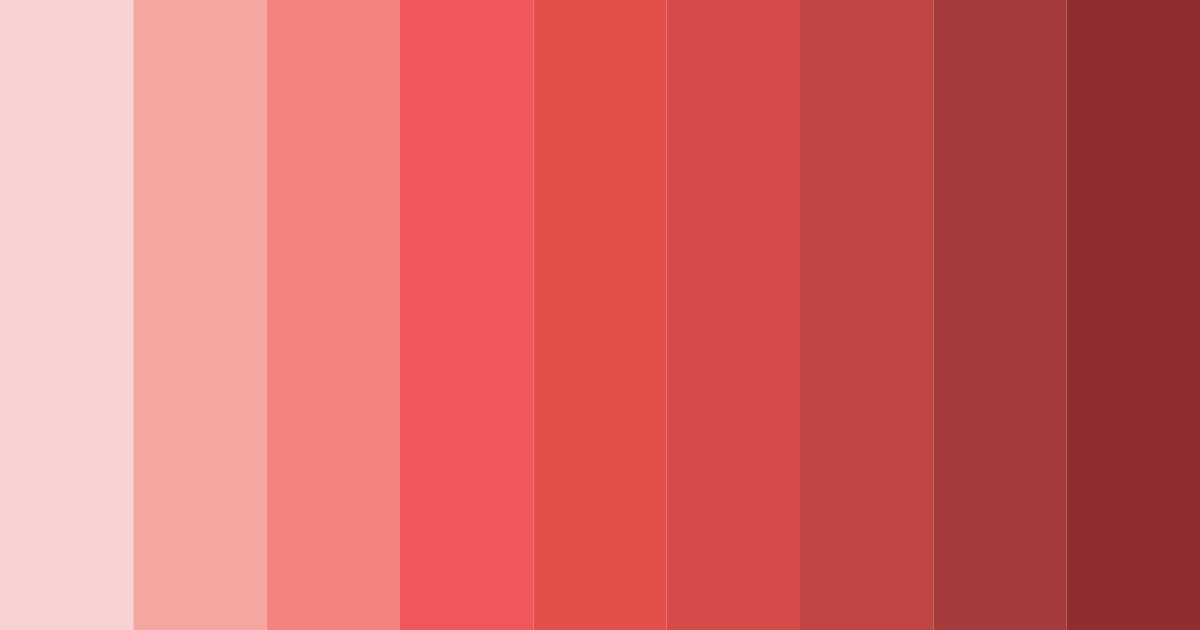 Download coral sunset serenade color palette PNG image (landscape)