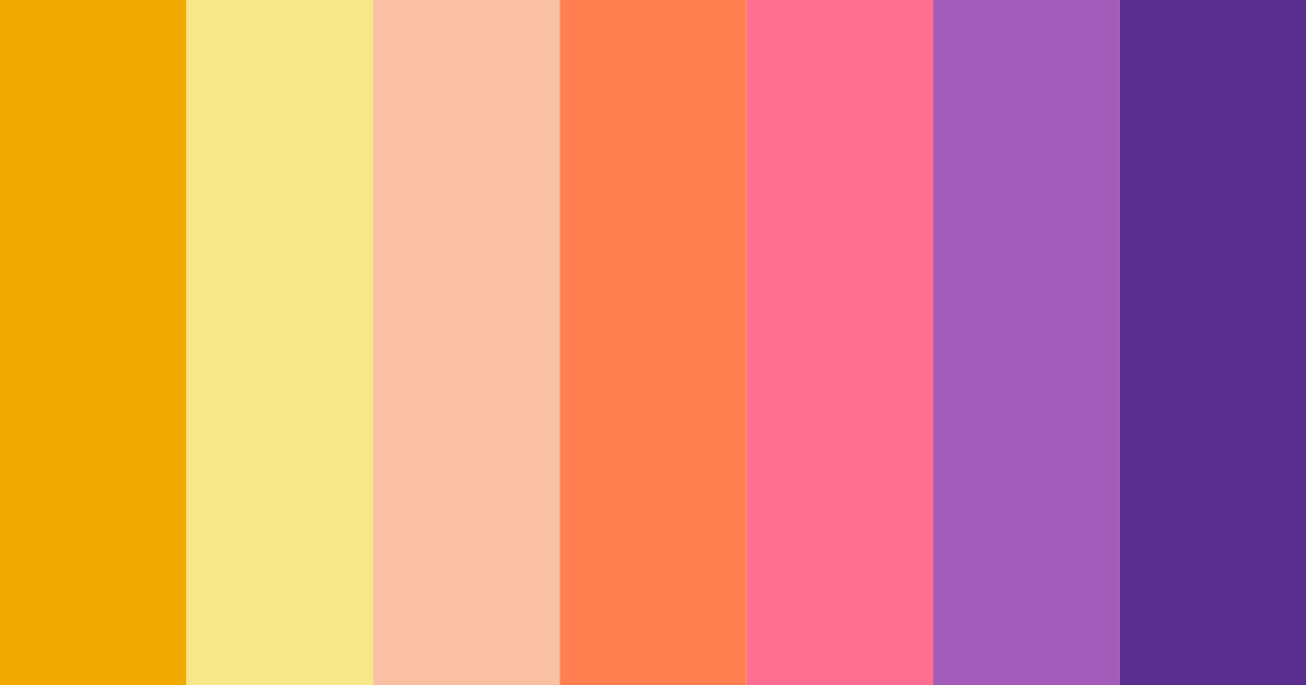 Download vibrant yellow color palette PNG image (landscape)
