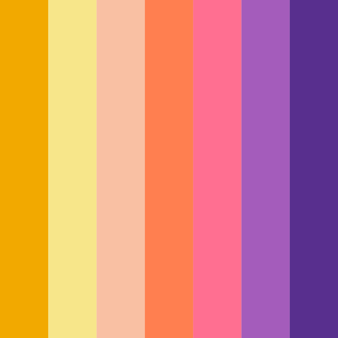 Download vibrant yellow color palette PNG image (square)