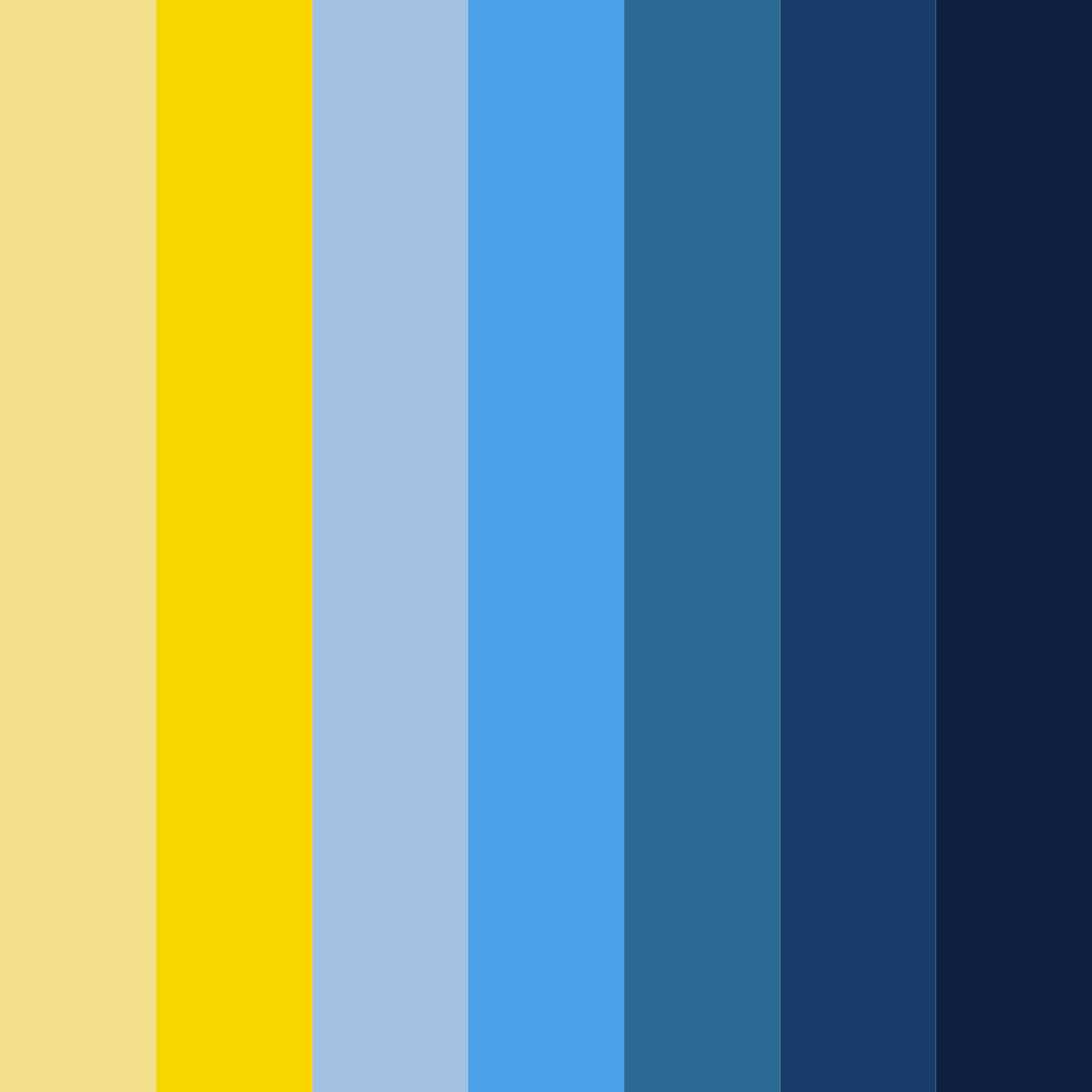 Download sunlit waves color palette PNG image (square)