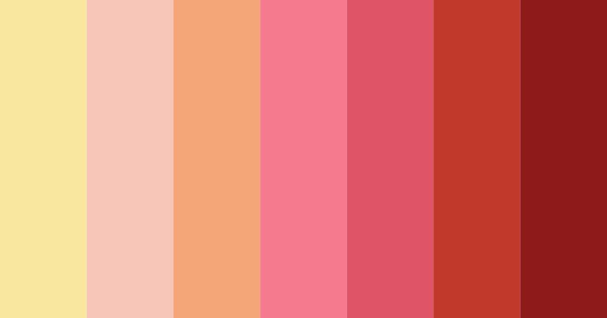 Download summer red color palette PNG image (landscape)