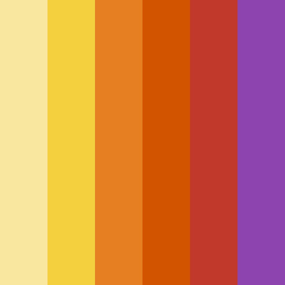 Download vibrant yellow color palette PNG image (square)