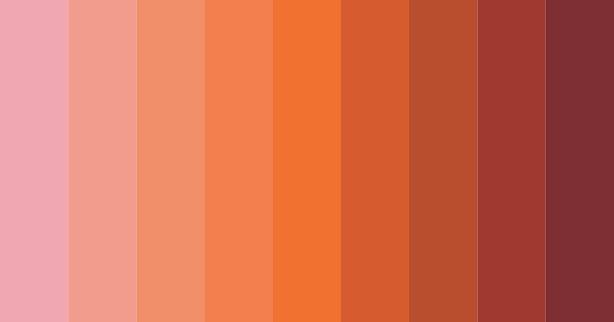 Download blushing ember color palette PNG image (landscape)