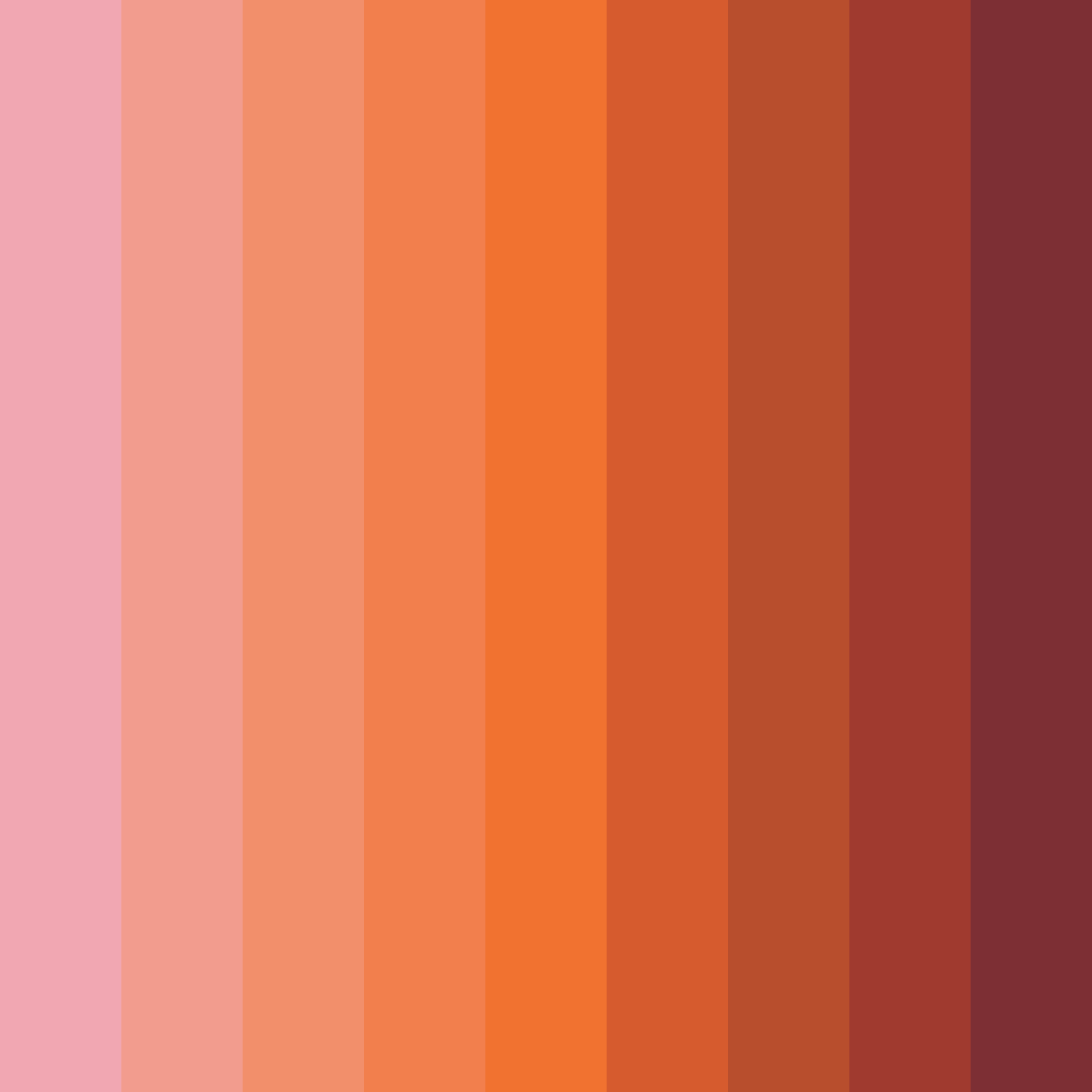 Download blushing ember color palette PNG image (square)