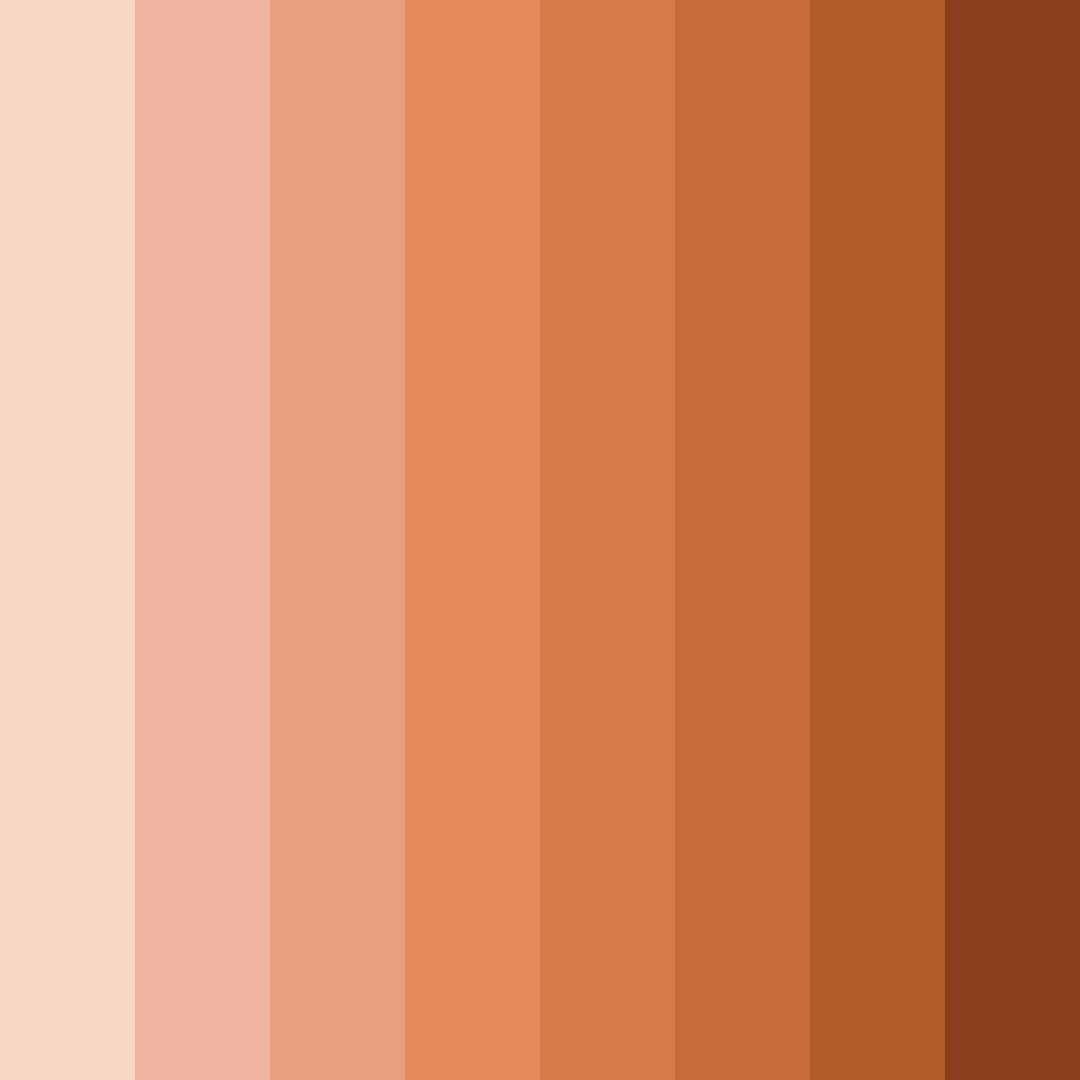 Download skin tones color palette PNG image (square)