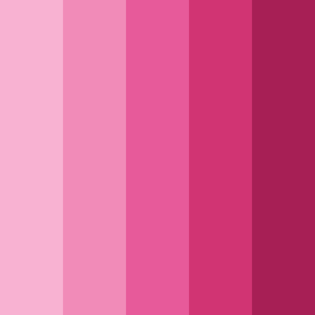 Download vibrant pink color palette PNG image (square)