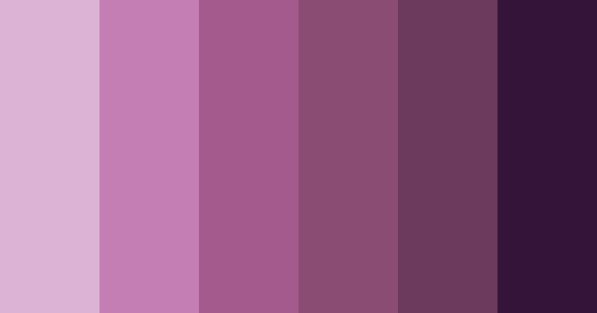 Download shades of dark pink color palette PNG image (landscape)