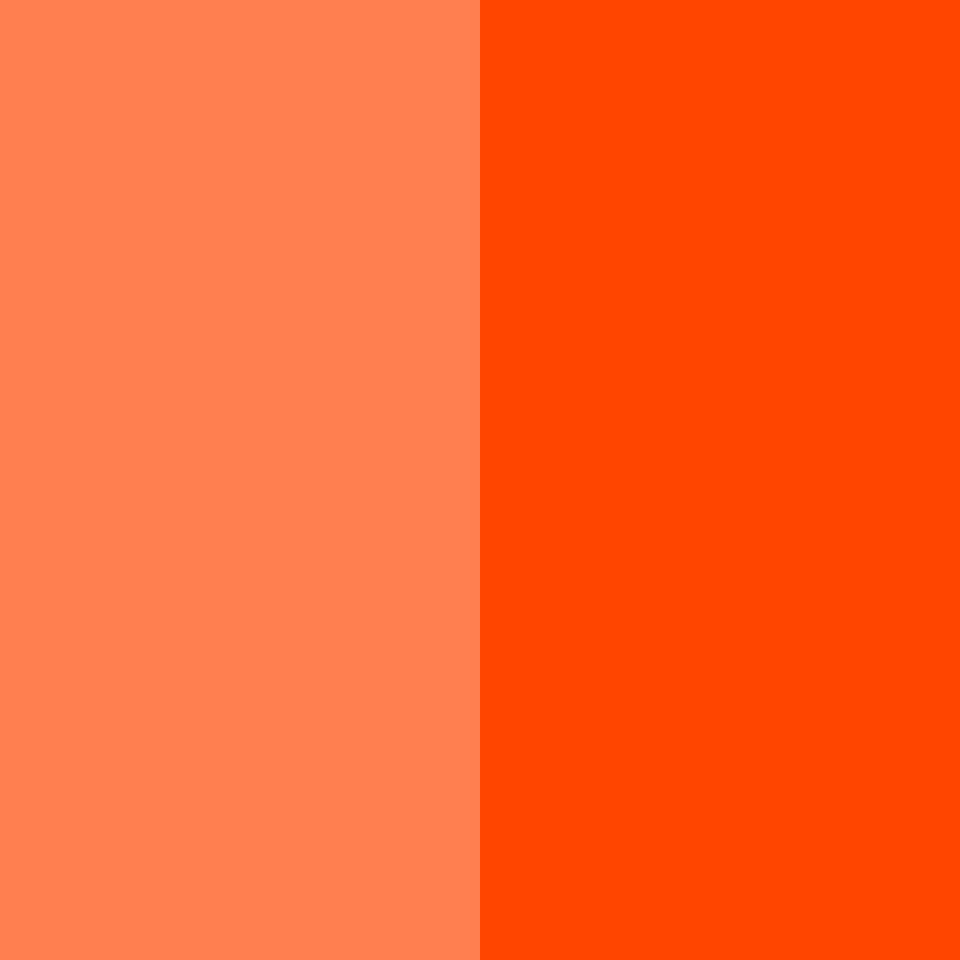 Download bright orange red color palette PNG image (square)