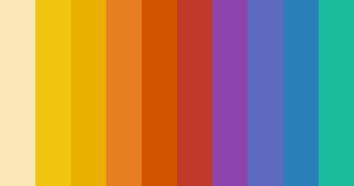 Download sunset orange color palette PNG image (landscape)