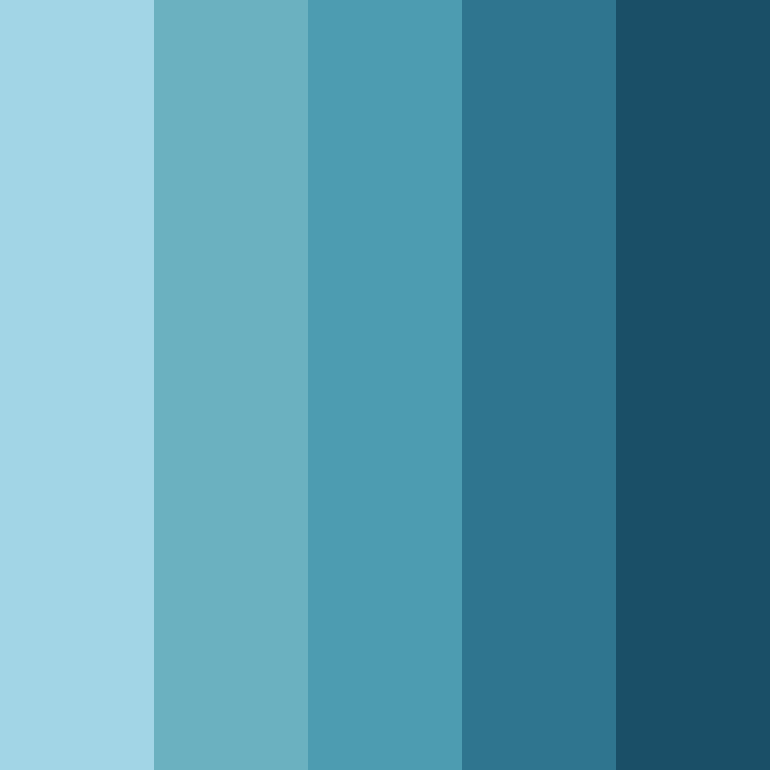 Download oceanic countdown color palette PNG image (square)