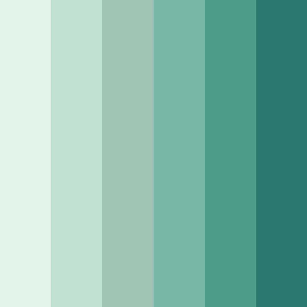 Download shades of sage green color palette PNG image (square)