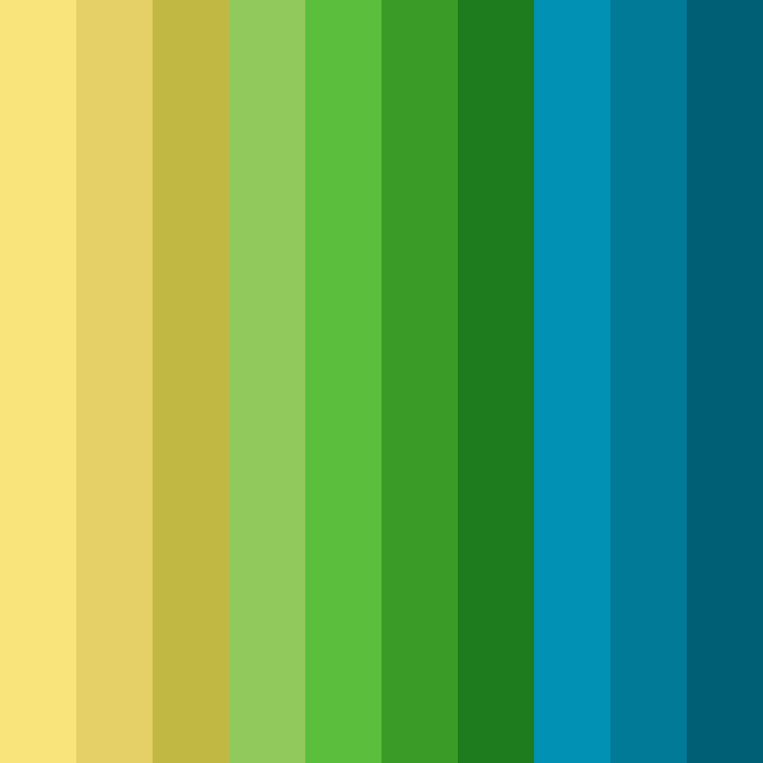 Download green river sunshine color palette PNG image (square)
