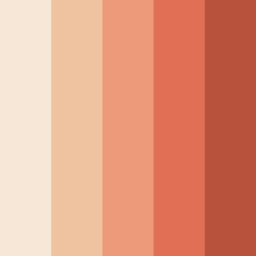 Download warm peach color palette PNG image (square)