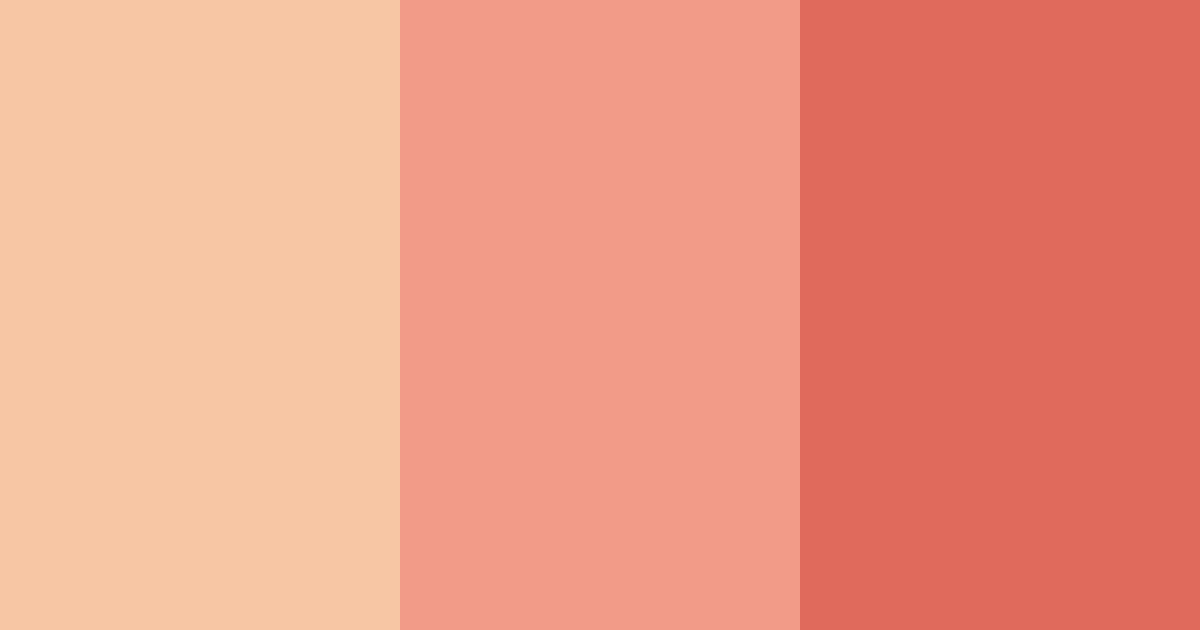 Download warm coral color palette PNG image (landscape)