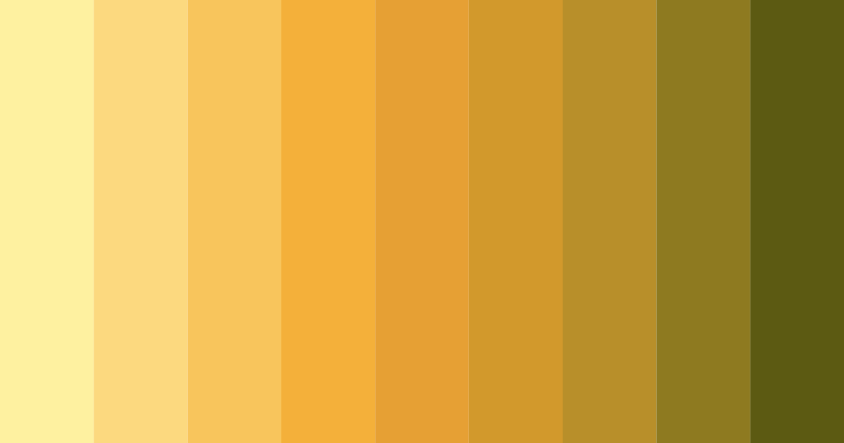 Download golden sunshine color palette PNG image (landscape)