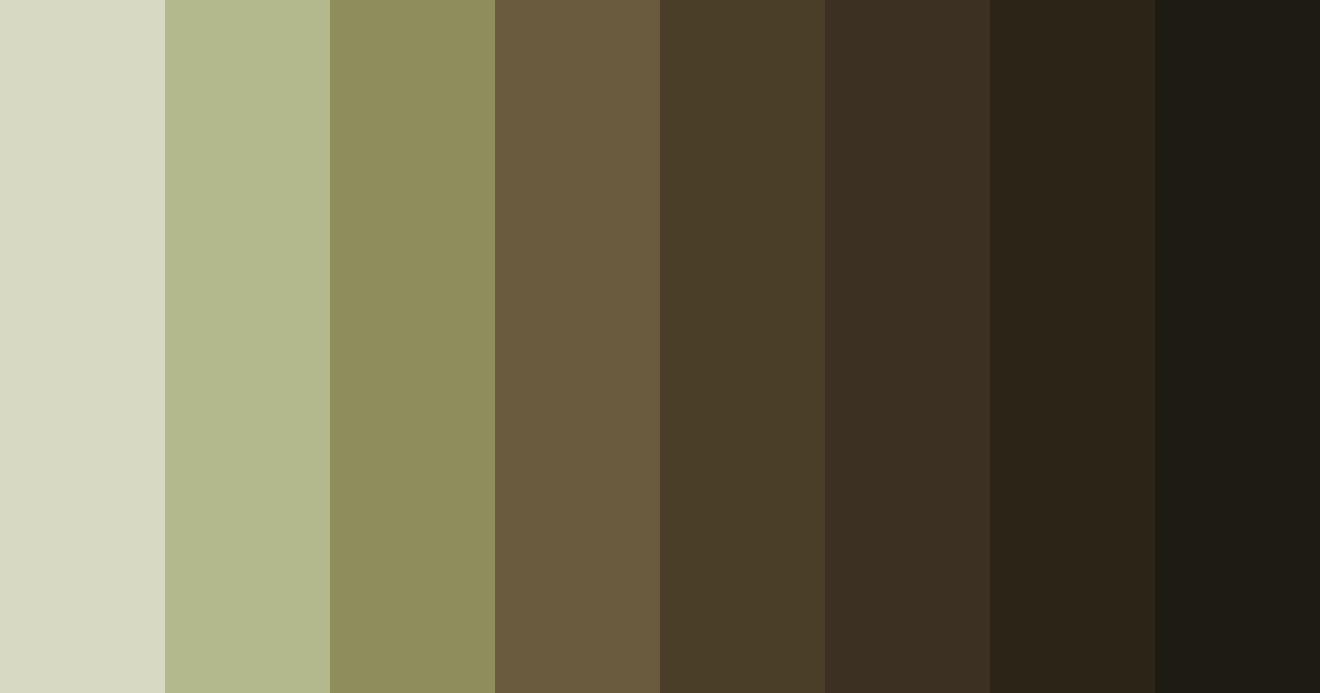 Download earthy green color palette PNG image (landscape)