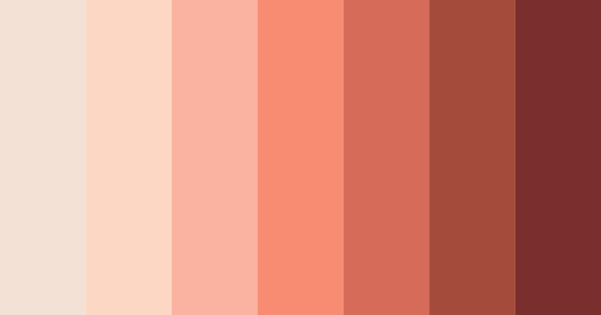 Download coral sunset color palette PNG image (landscape)