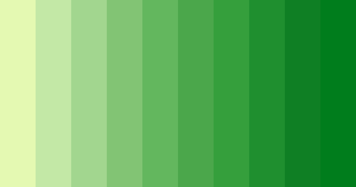 Download lime green dream color palette PNG image (landscape)