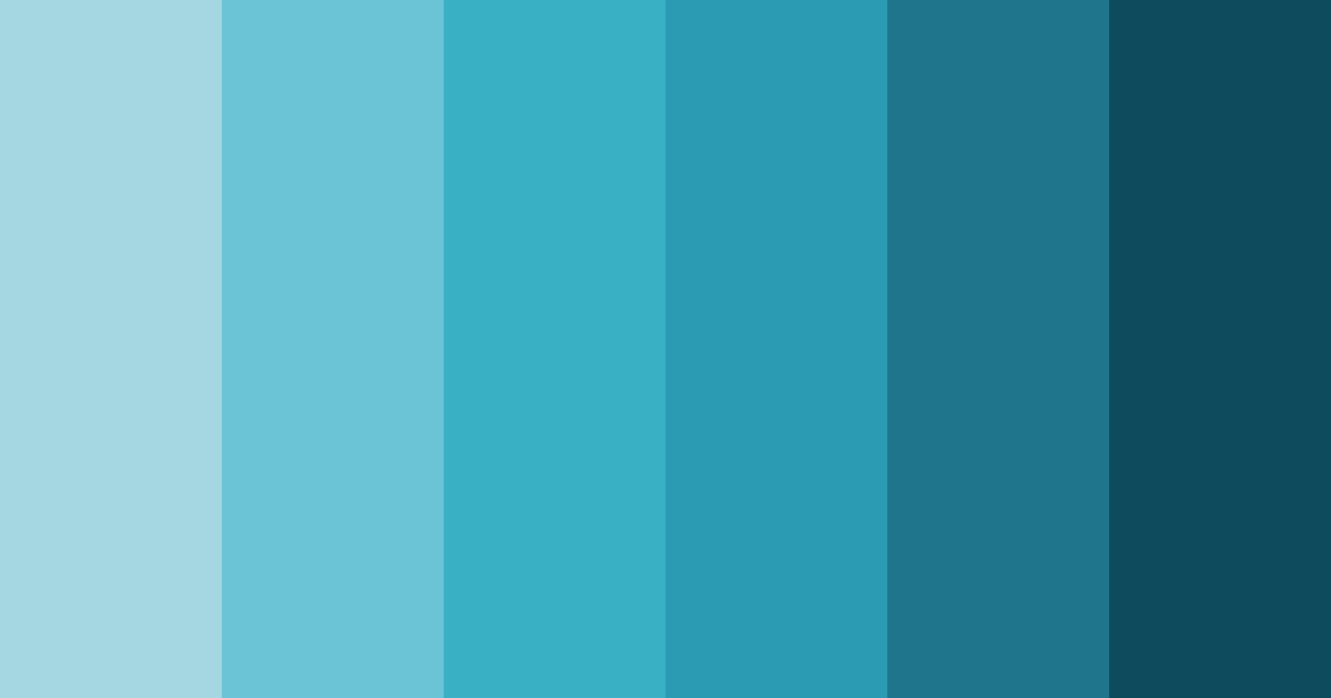 Download tropical blue color palette PNG image (landscape)