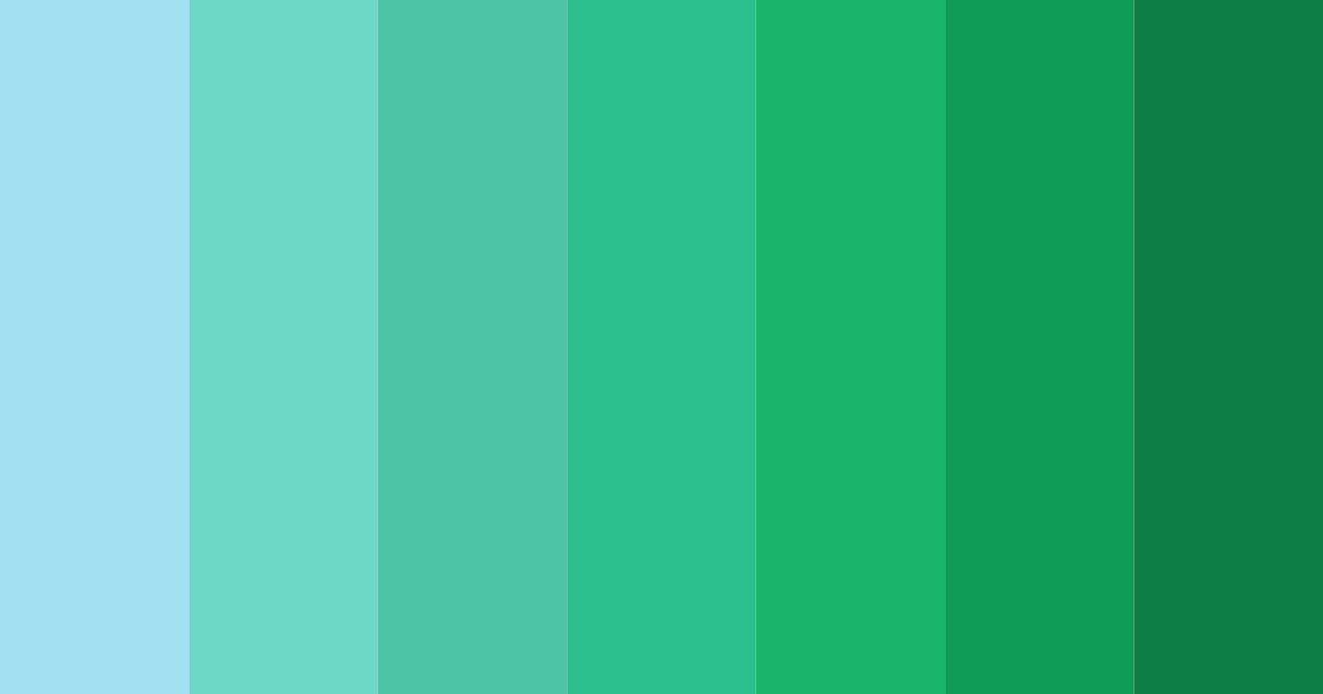 Download tropical oasis dream color palette PNG image (landscape)