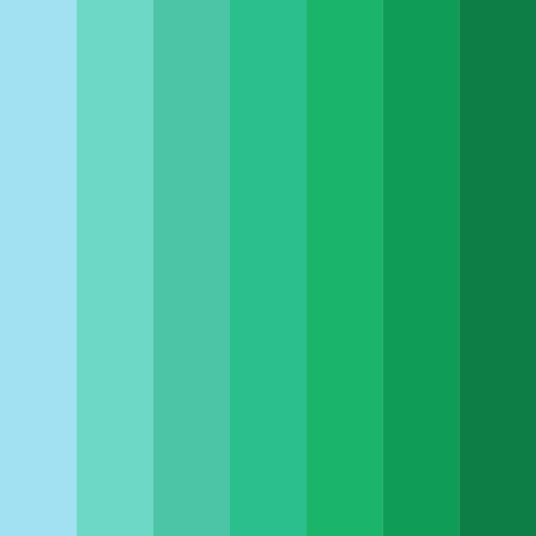 Download tropical oasis dream color palette PNG image (square)