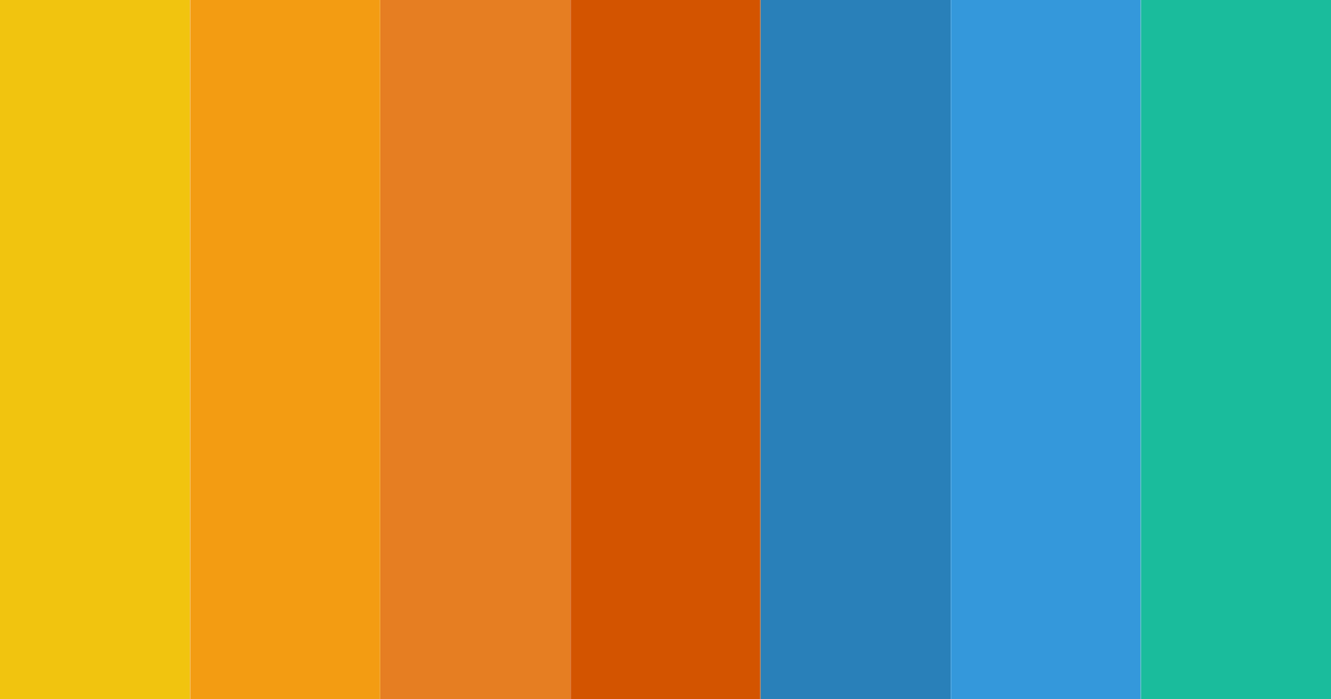 Download warm and cool blue color palette PNG image (landscape)