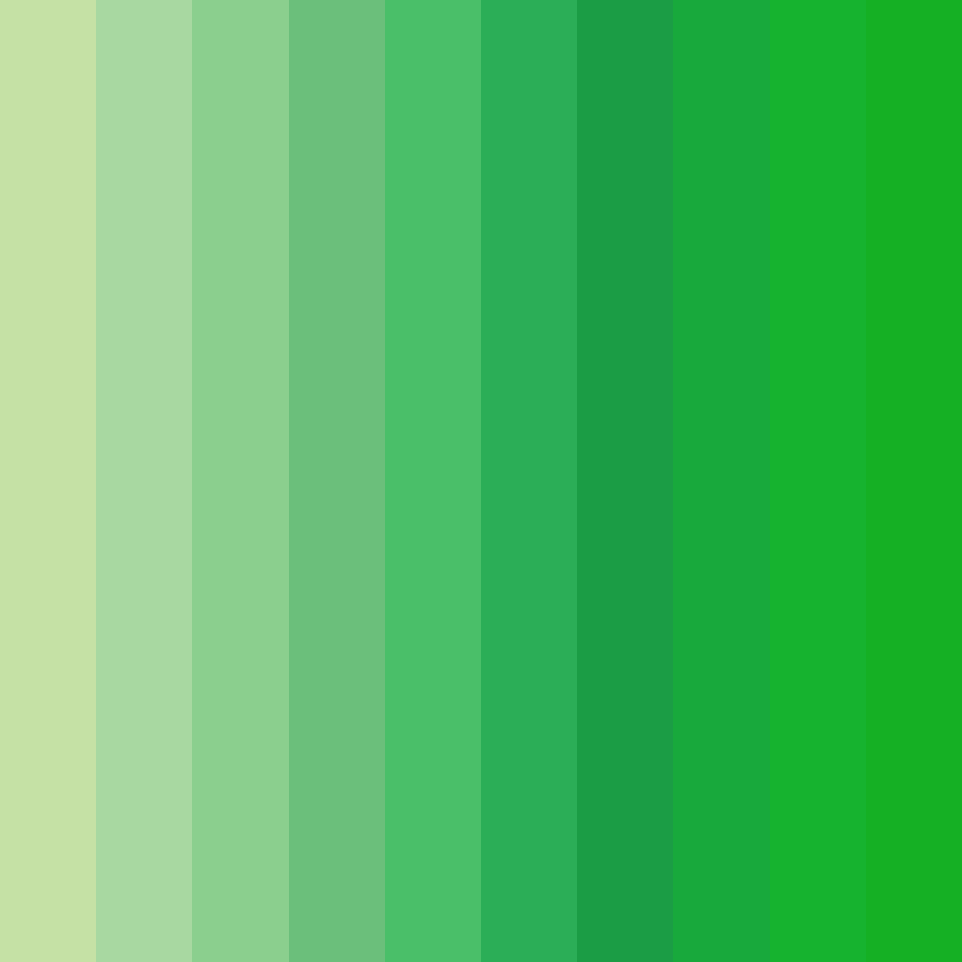 Download mossy green color palette PNG image (square)