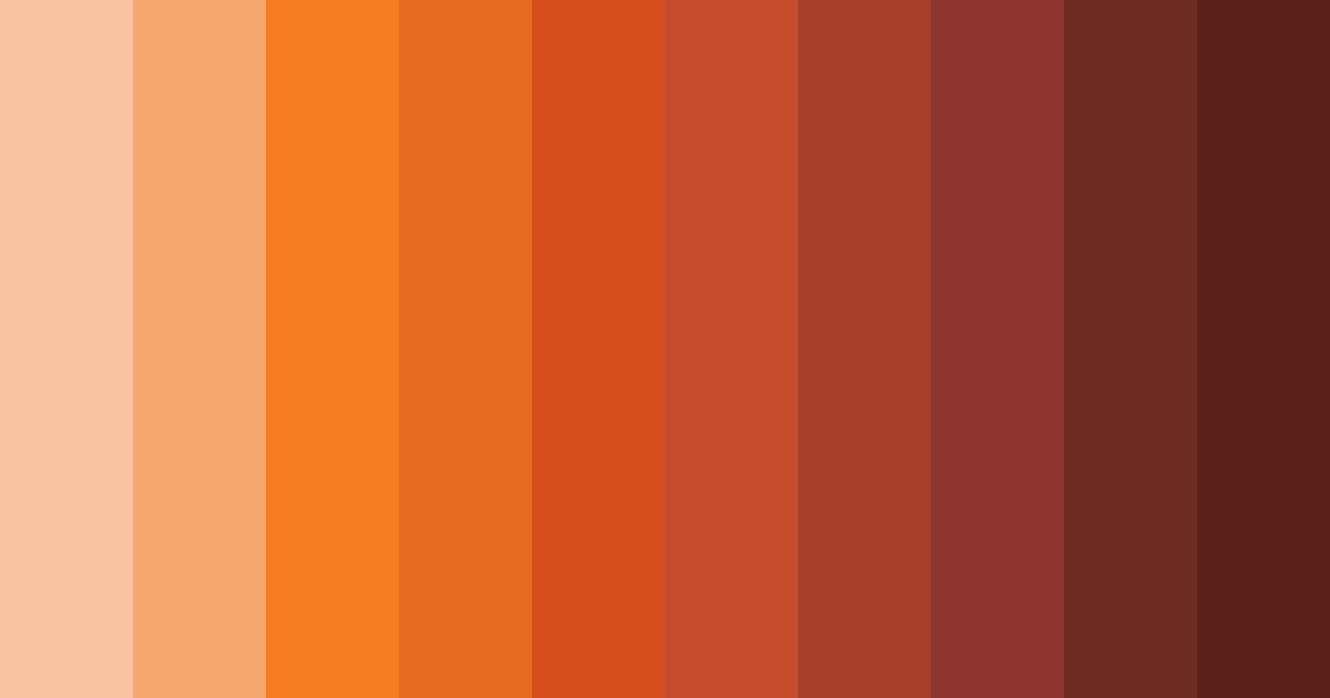 Download ginger sunset color palette PNG image (landscape)