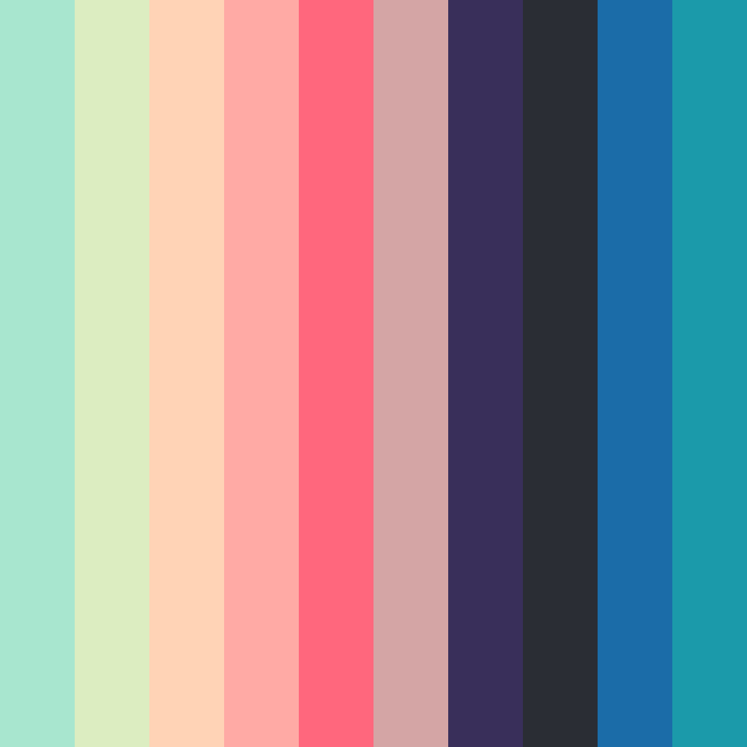 Download ethereal harmony color palette PNG image (square)