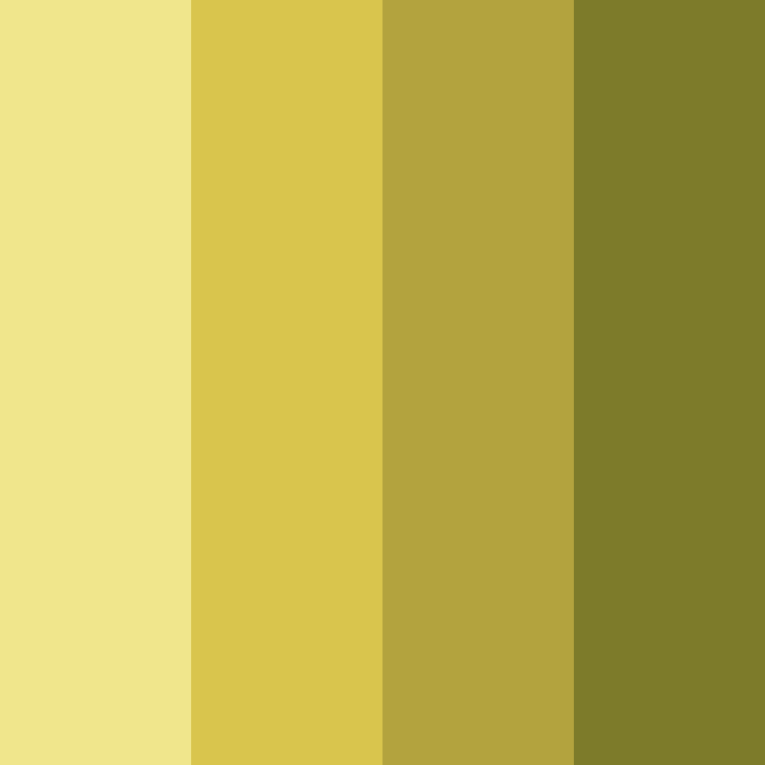 Download yellow shades color palette PNG image (square)