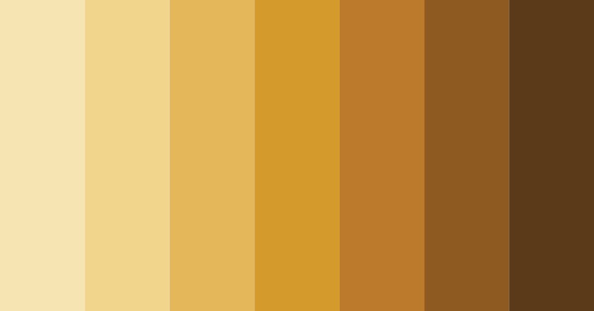 Download golden autumn glow color palette PNG image (landscape)
