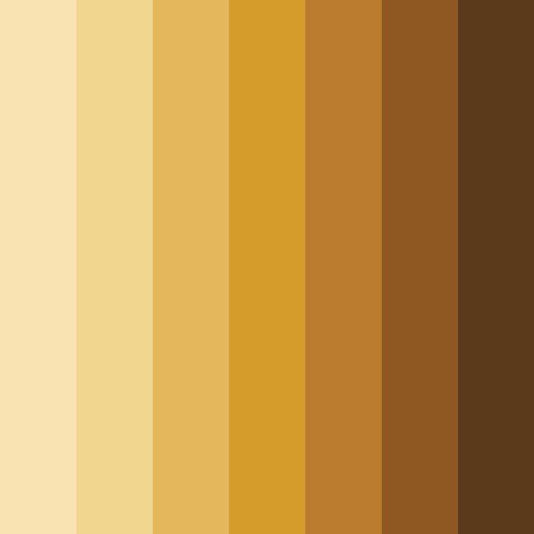 Download golden autumn glow color palette PNG image (square)