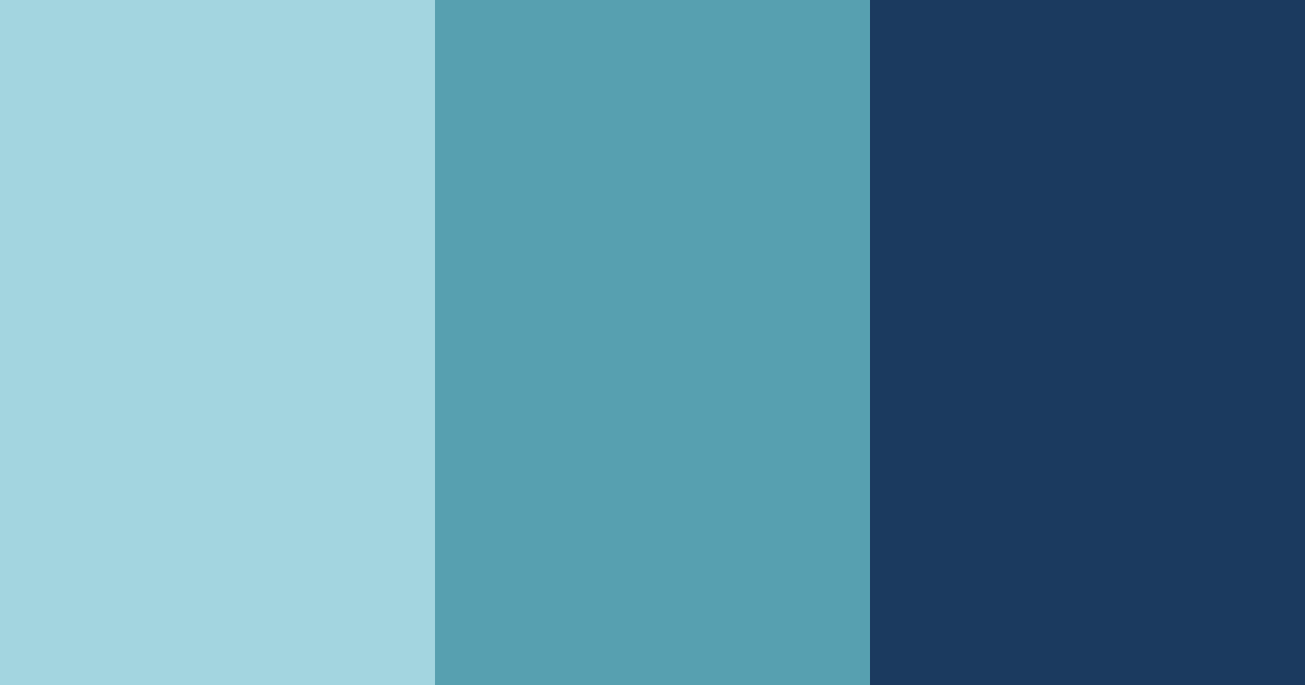 Download blue ocean shades color palette PNG image (landscape)