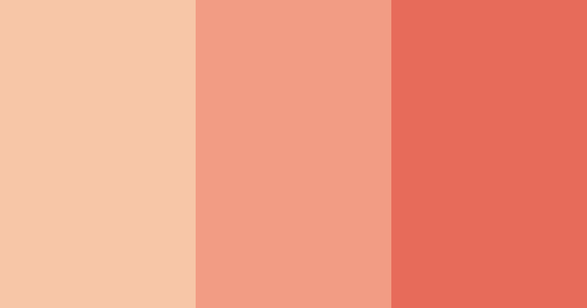 Download warm coral color palette PNG image (landscape)