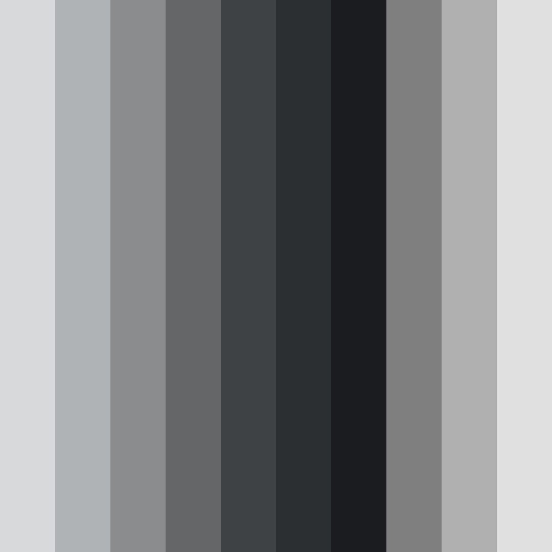 Download shades of gray color palette PNG image (square)